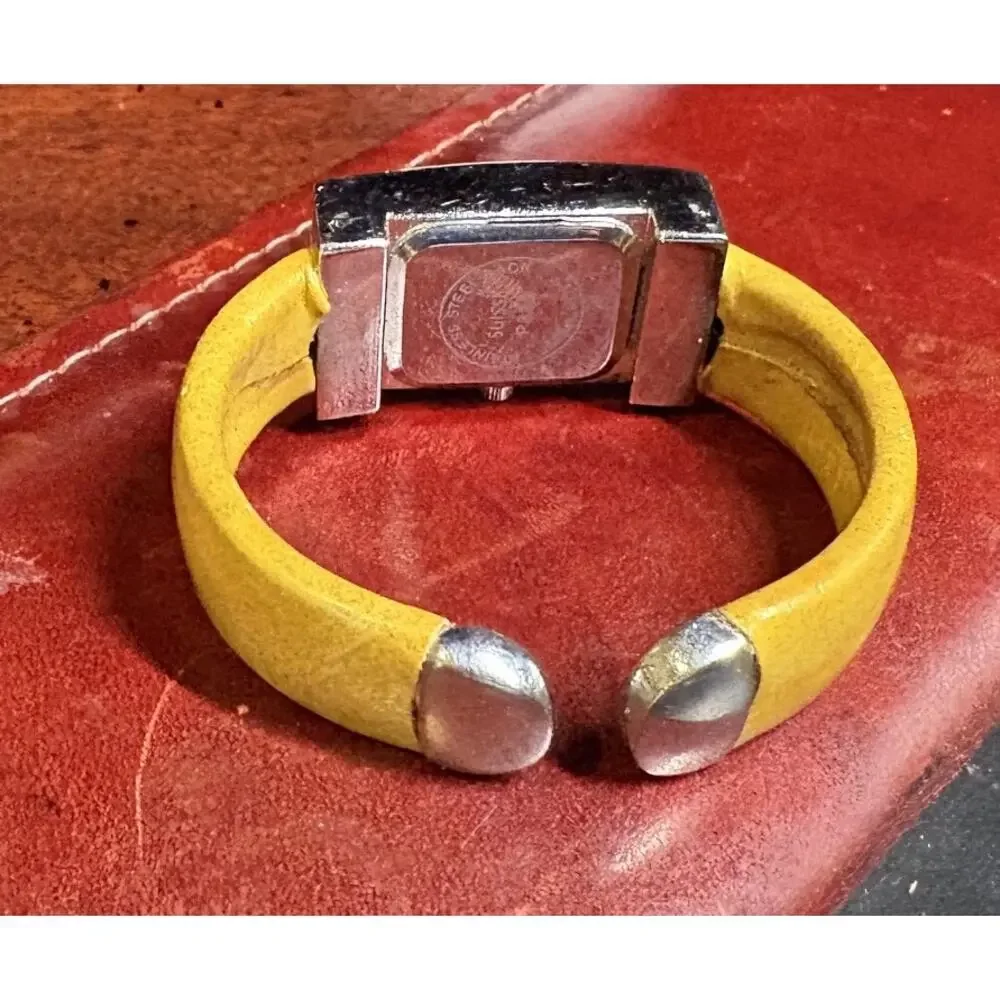 Women's 20mm Silver Tone Suisse Watch, Bangle Bracelet with Matching Face/ Band